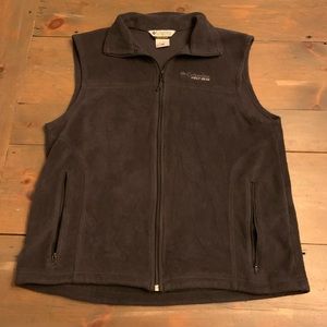 Columbia Field Gear Fleece Vest Full Zip Size L Black